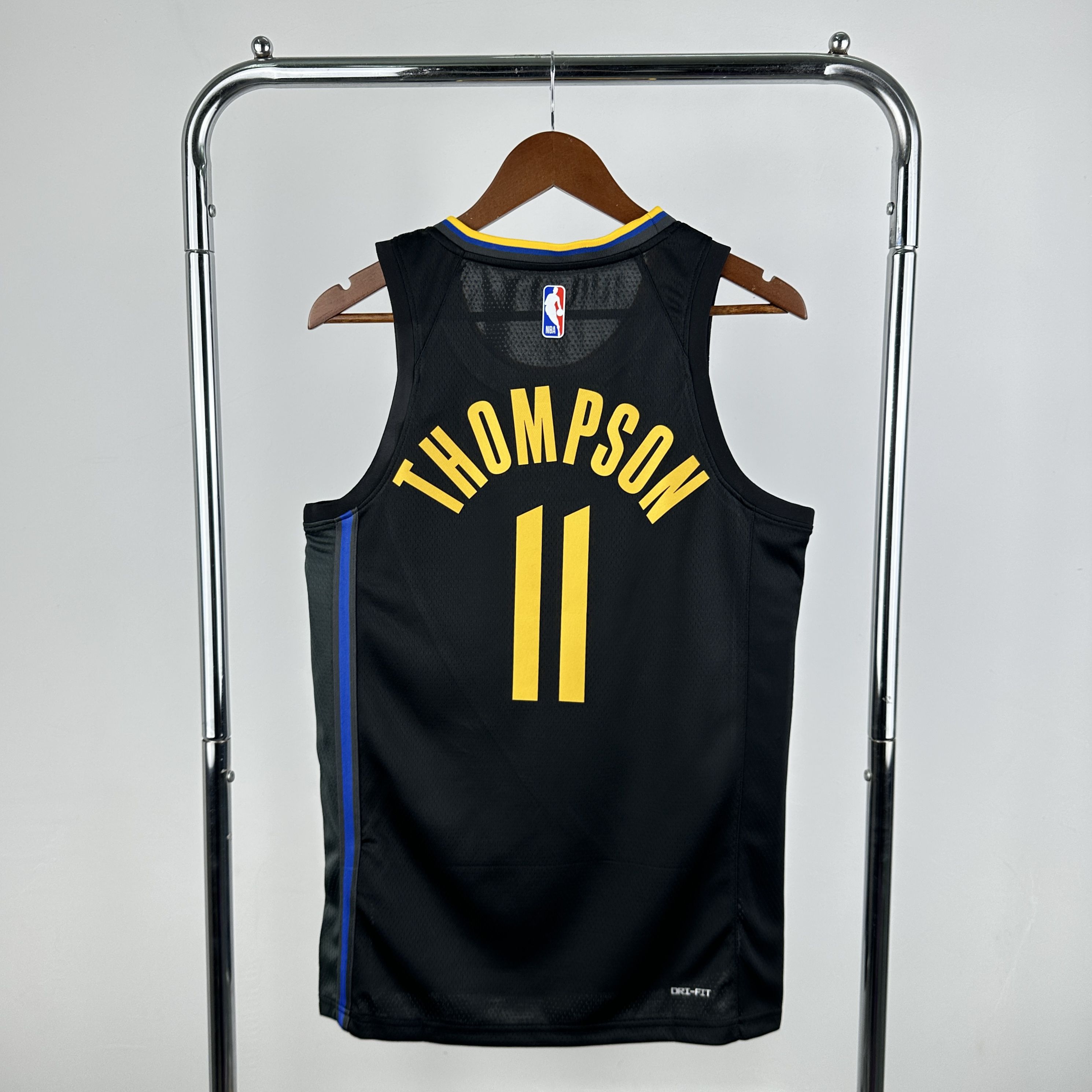 Men Golden State Warriors #11 Thompson Black Jordan style Seasons 2025 NBA Jersey->golden state warriors->NBA Jersey